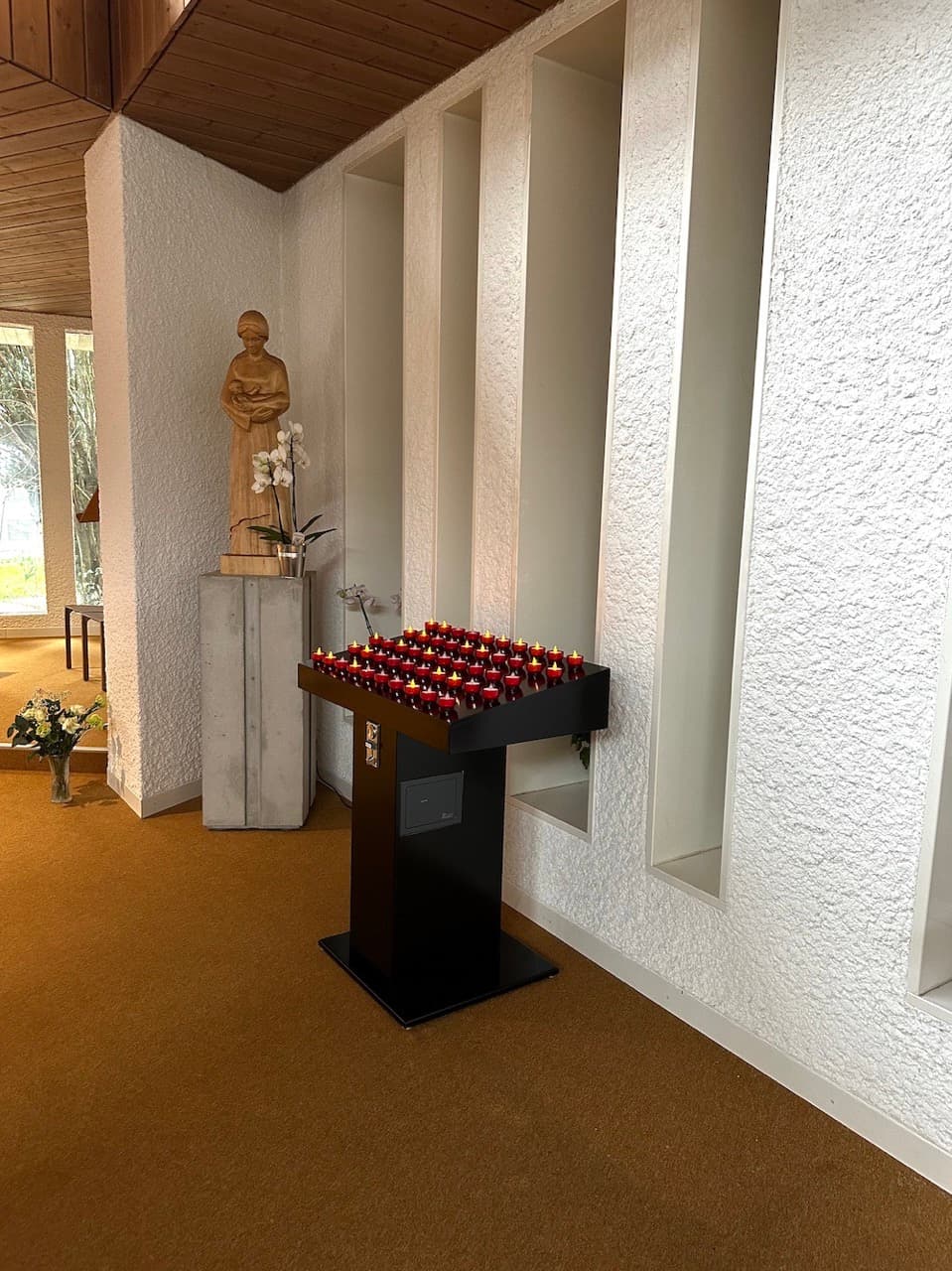 Église du Lignon avec système LumignonLED